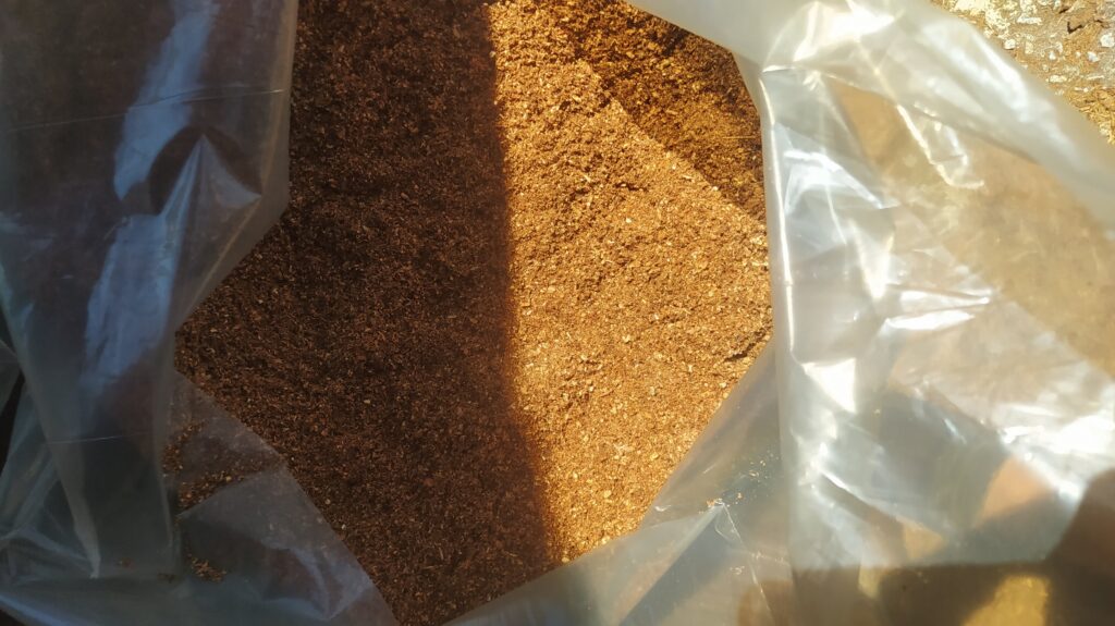 Cocopeat tamizado de cáscara seca de coco, Brasil